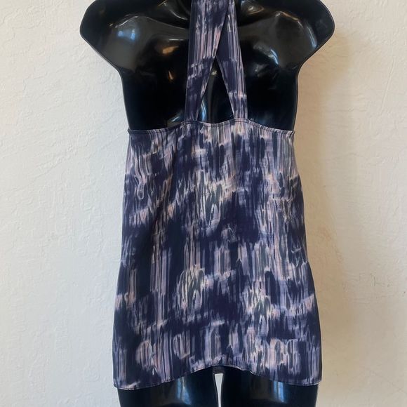 Rebecca Minkoff silk pattern multicolored strap top small - Picture 2 of 8